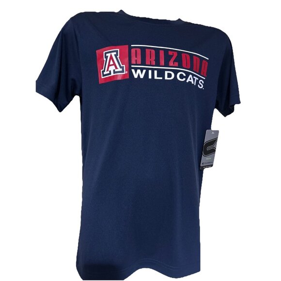 NEW Arizona Wildcats Colosseum Navy Blue SS Crew Neck Tee Shirt Youth M 12-14 - Picture 1 of 6